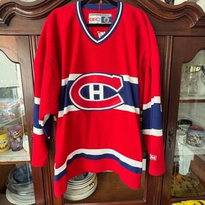 CCM Montreal Canadiens NHL Hockey Jersey Mens XXL Red Blue White Canada - READ